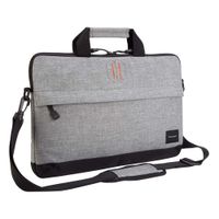 Maletín para laptop Targus Strata 15.6"", correas ajustables, compartimientos, gris