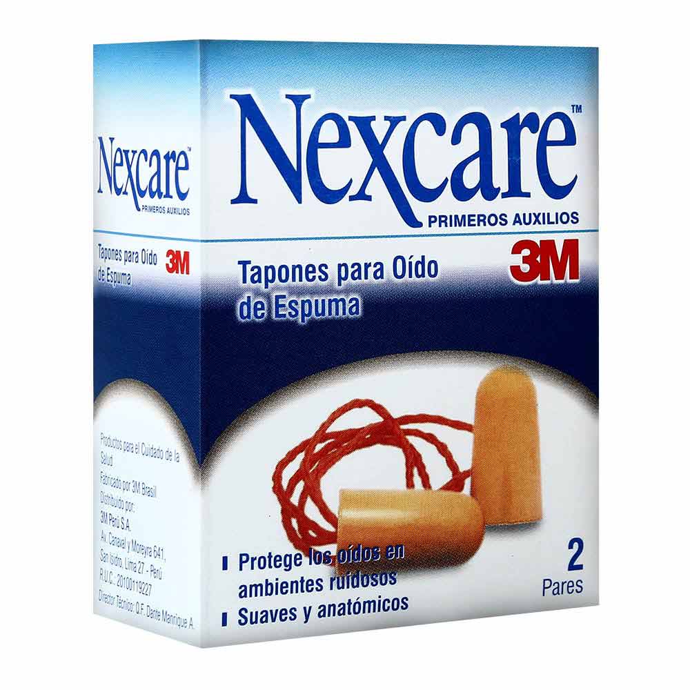 Imagen 2 del producto Tapones para oído Nexcare con cordón, pack x2