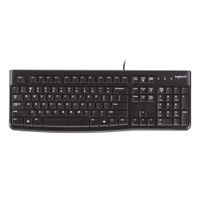 Teclado alámbrico Logitech K120 USB, membrana, español, negro