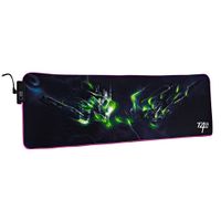 Mouse pad gaming Coolbox Teraware MP-15 XL, 80 x 30 cm, luces led rgb, antideslizante