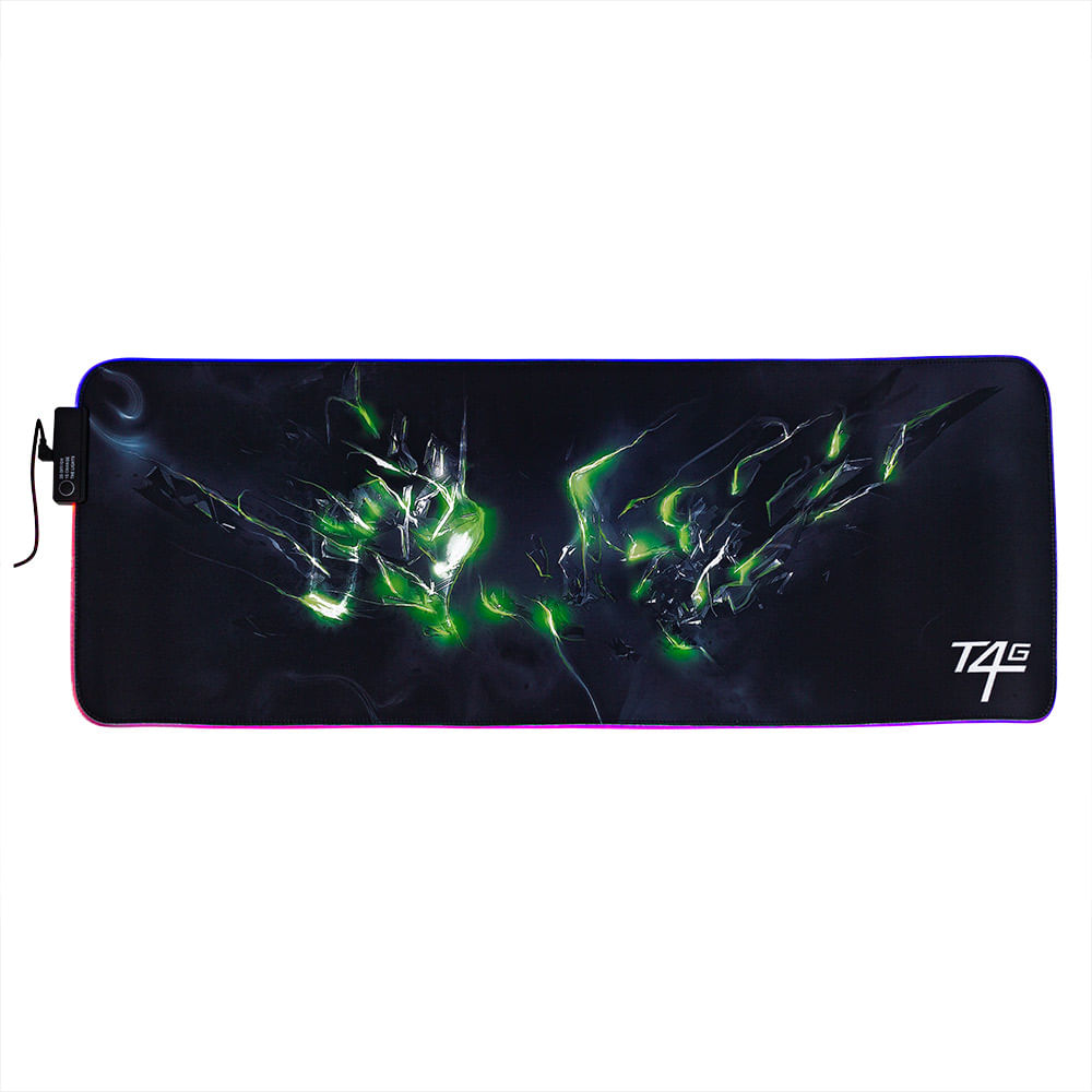 Imagen 2 del producto Mouse pad gaming Coolbox Teraware MP-15 XL, 80 x 30 cm, luces led rgb, antideslizante