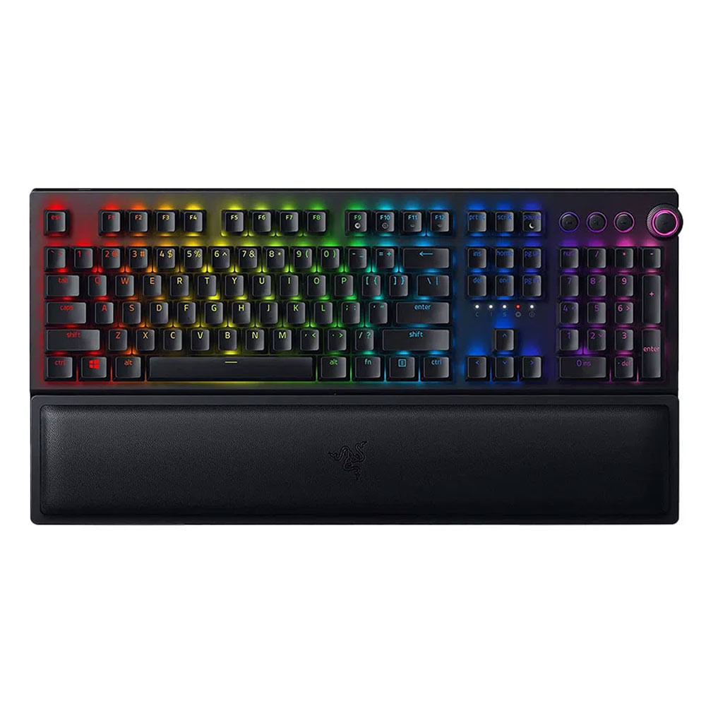 Imagen 1 del producto Teclado gamer inalámbrico Razer Blackwidow V3 Pro, bluetooth, mecánico, idioma inglés, RGB