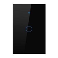 Interruptor inteligente iSmart SH-SSN-01B iSwitch wi-fi, 1 toque, sin neutro, negro