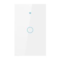 Interruptor inteligente iSmart SH-SSN-01W iSwitch wi-fi, 1 toque, sin neutro, blanco