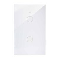 Interruptor inteligente iSmart SH-SSN-02W iSwitch wi-fi, 2 toques, sin neutro, blanco