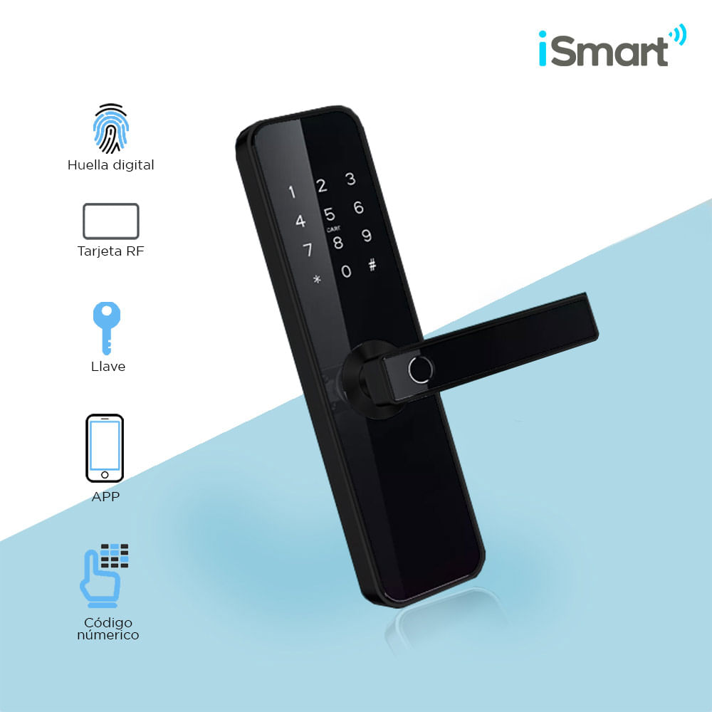 Imagen 2 del producto Cerradura bluetooth iSmart SH-IL31S mediana, 5 métodos de apertura, silver