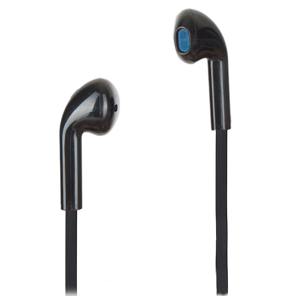 Imagen 2 del producto Audífonos in ear con micrófono Radioshack cable plano, conector 3.5 mm, control de música y llamadas, negro