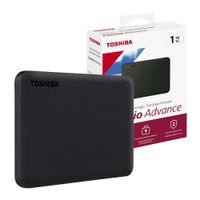Disco duro externo Toshiba Canvio Advance 1TB, USB 3.2, negro