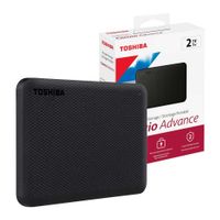 Disco duro externo Toshiba Canvio Advance 2TB, USB 3.2, negro