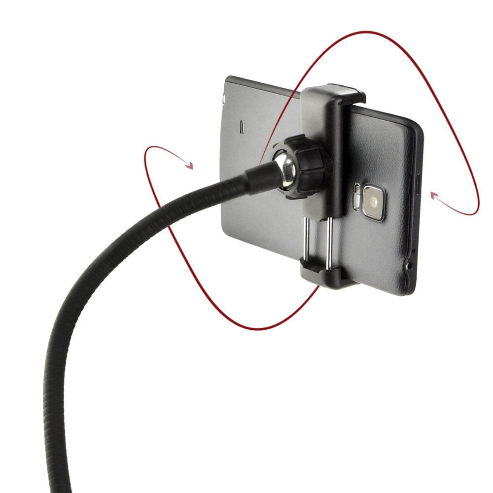 Imagen 2 del producto Aro de luz Jetion 2.5"" con soporte para mesa y clip, cable de 1.8 metros