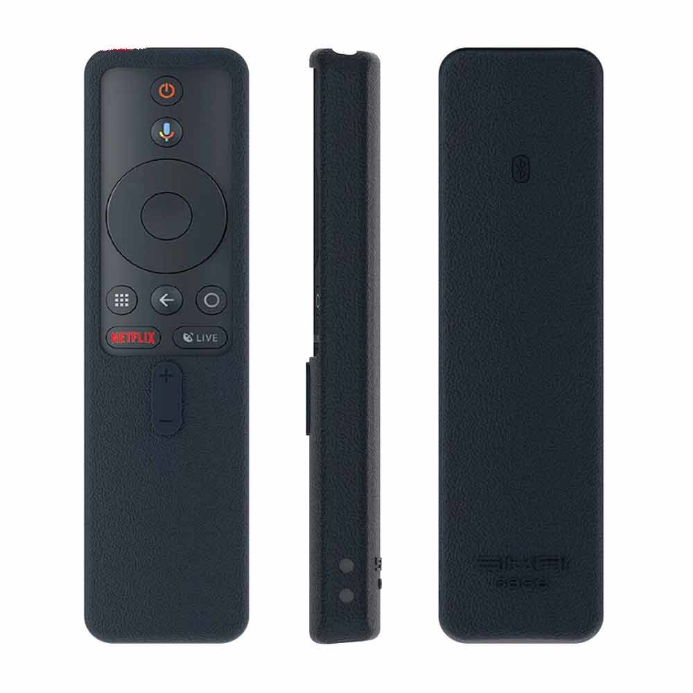 Funda de silicona Kuzler para control remoto Mi Box S y Mi Stick, ligera, a prueba de golpes, antideslizante, color negro