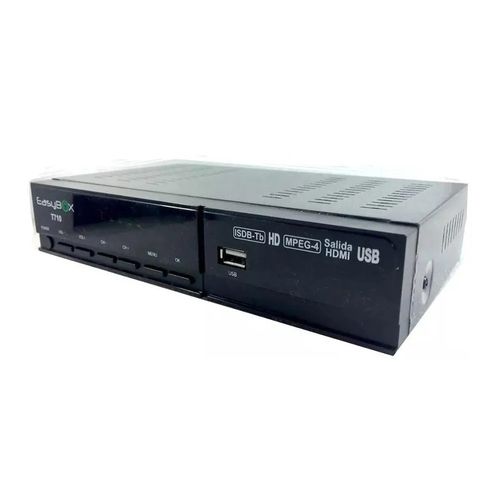 Sintonizador de TV digital terrestre Easybox T710, convertidor TDT, HDMI, USB, rabación, compatible ISDB-T, negro