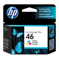 Cartucho HP 46 Tricolor rinde hasta 750 páginas
