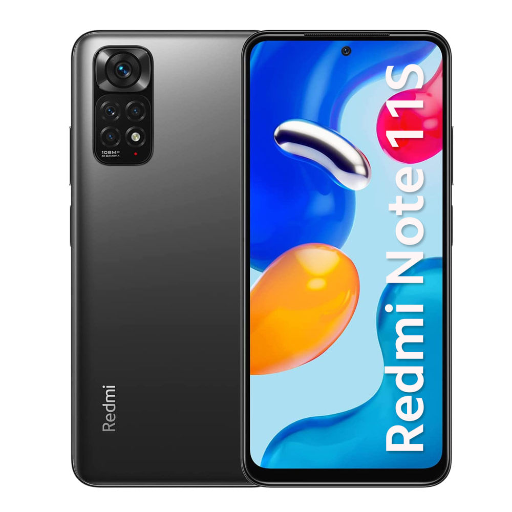 Imagen 2 del producto Celular Xiaomi Redmi Note 11S 128GB, 6GB RAM, cámara trasera 108MP y frontal 16MP, 6.43"", gris + Band 6