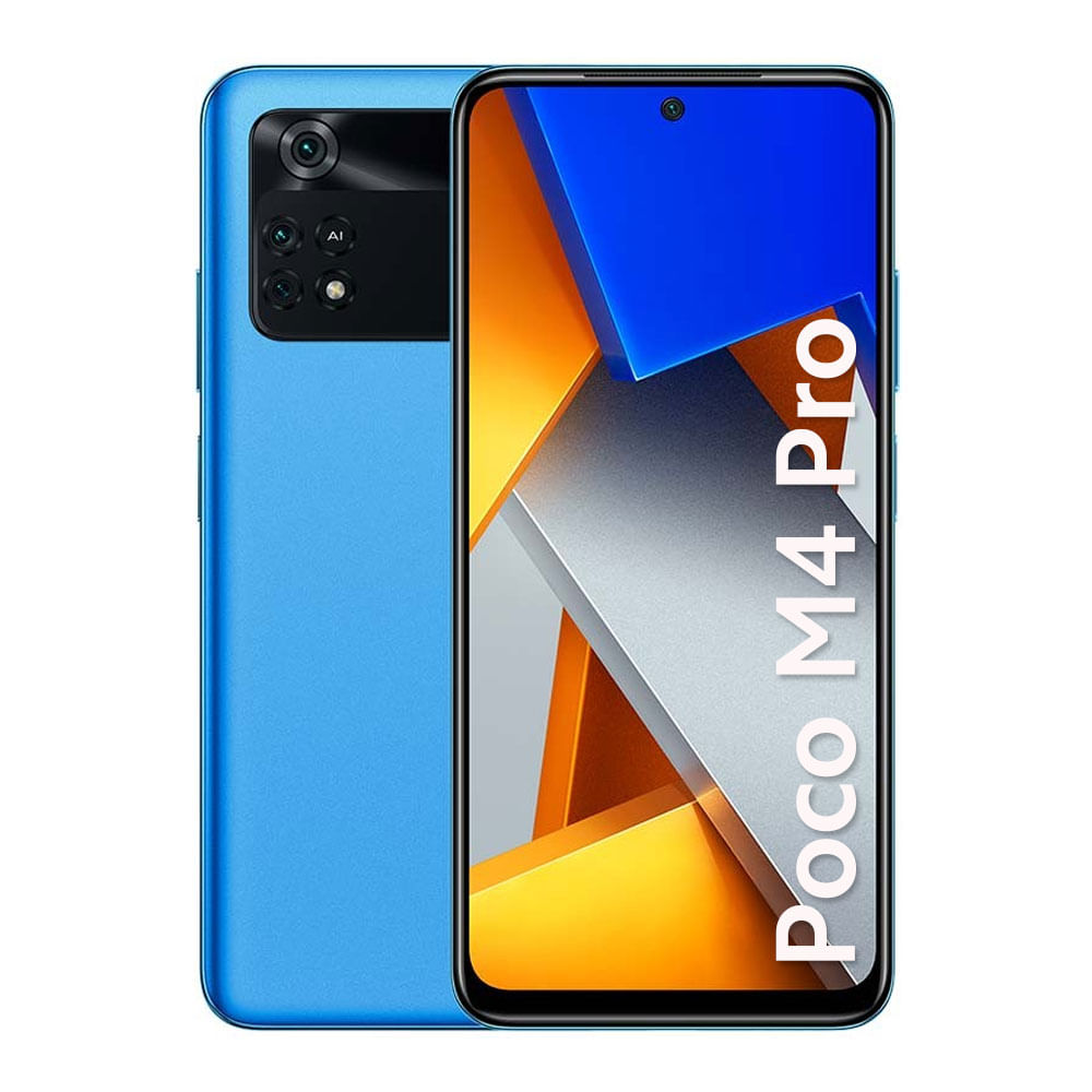 Imagen 1 del producto Celular Xiaomi Poco M4 Pro 128GB, 6GB RAM, cámara trasera 64MP y frontal 16MP, 6.43"", azul