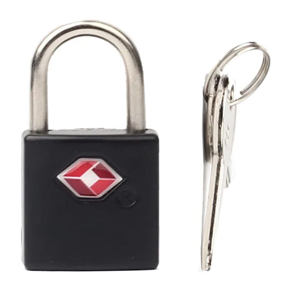 Candado Roadtrip con llave, negro