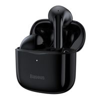 Audífonos bluetooth True Wireless Baseus resistente al agua IP64, duración máx. 5 horas, negro