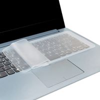 Protector de teclado Coolbox Teraware para laptop de 15"", silicona, cubre hasta 31 cm, transparente
