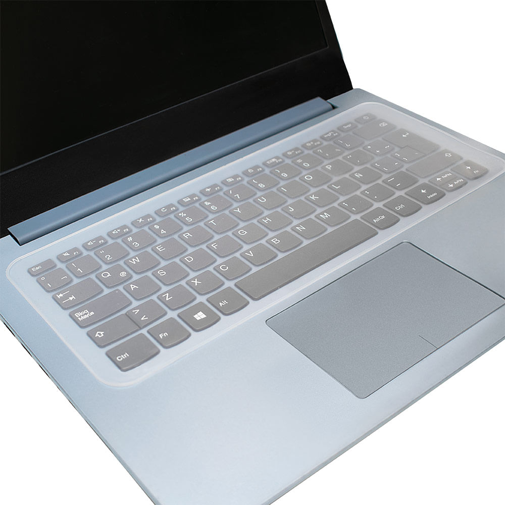 Imagen 2 del producto Protector de teclado Coolbox Teraware para laptop de 15"", silicona, cubre hasta 31 cm, transparente