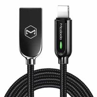 Cable Lightning a USB Mcdodo Smart Series, desconexión automática, 1.8m, negro