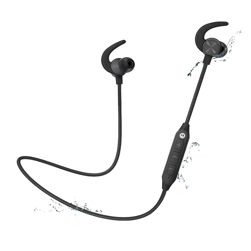 Imagen 1 del producto Audífonos bluetooth in ear Motorola Verve Loop 105 IPX5, micrófono incorporado, máx. 8 horas, control de volumen y llamadas, negro