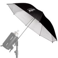 Sombrilla Godox negra y blanca de 100cm para fotografía, compatible con flashes de estudio