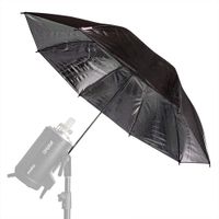 Sombrilla Godox negra y plateada de 100cm para fotografía, compatible con flashes de estudio
