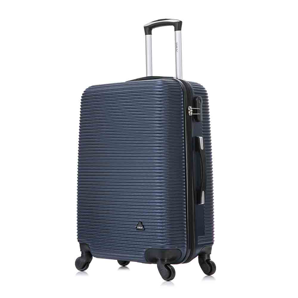 Maleta de bodega Dukap Royal 61 cm, capacidad 15 kg, 4 ruedas 360°, cerradura de combinación TSA, ABS, azul
