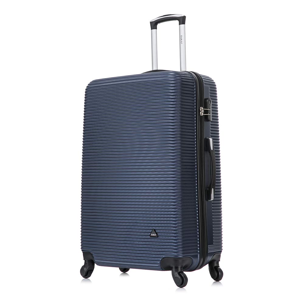 Maleta de bodega Dukap Royal 71 cm, capacidad 23 kg, 4 ruedas 360°, cerradura de combinación TSA, ABS, azul