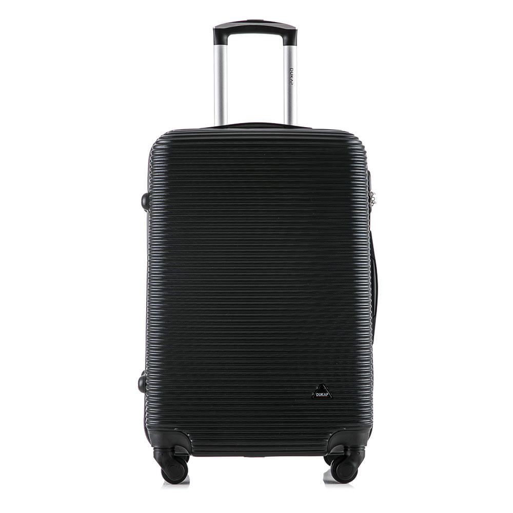 Imagen 2 del producto Maleta de bodega Dukap Royal 71cm, ABS resistente, 23kg, 4 ruedas 360°, cerradura combinación, diseño elegante, negro