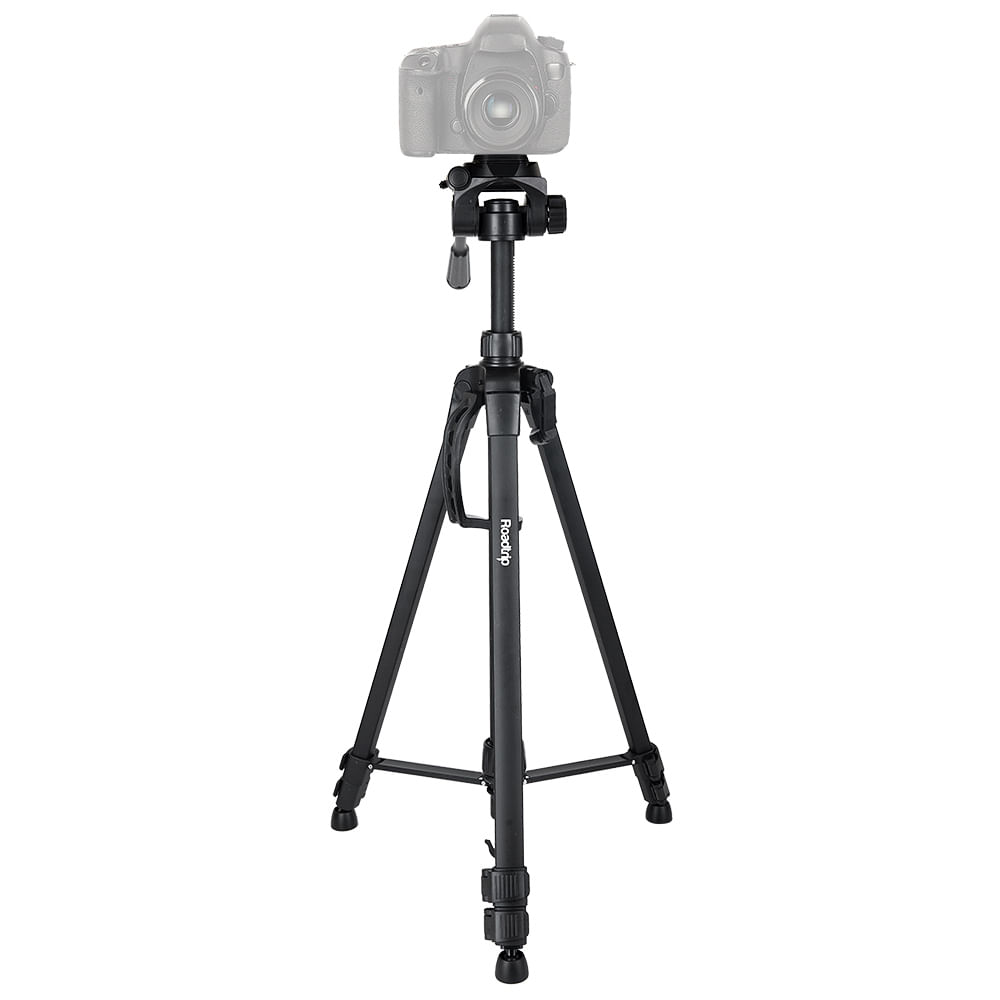 Imagen 1 del producto Trípode para cámara fotográfica altura 61 cm - 156 cm, compatible con Nikon, Canon, Sony, cabezal giratorio 360°, aluminio, carga máx. 3 kg