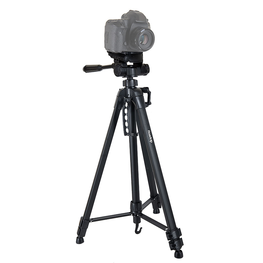 Imagen 1 del producto Trípode para cámara fotográfica, altura de 66 cm - 167 cm, compatible con Nikon, Canon, Sony, cabezal giratorio 360°, aluminio, carga máx. 3 kg