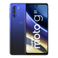 Celular Motorola G51 128GB, 4GB RAM, cámara trasera 50MP y frontal 13MP, 6.8"", azul