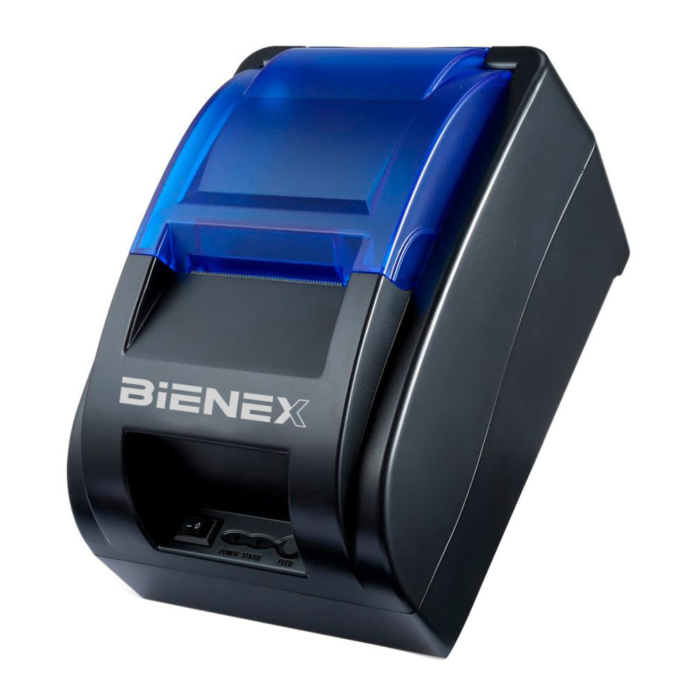 Impresora ticketera térmica Bienex 57mm, conexión usb, puerto RJ11