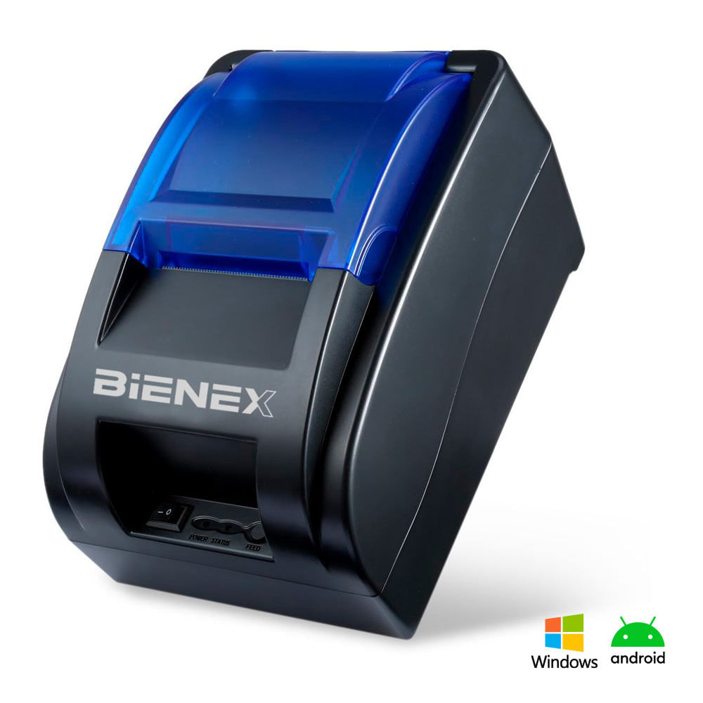 Imagen 2 del producto Impresora ticketera térmica Bienex 57mm, conexión bluetooth/usb, puerto RJ11