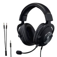 Audífonos gamer Logitech G Pro X conexión 3.5 mm, 35 ohm, sensibilidad 91.7 dB, compatible PC y consolas