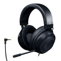 Audífonos gamer Razer Kraken con micrófono unidireccional, conexión 3.5 mm, multiplataforma, negro