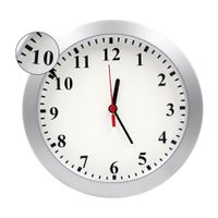 Cámara reloj de pared Digital Perú ACC0665 wi-fi, full HD, visión nocturna, recargable, gris