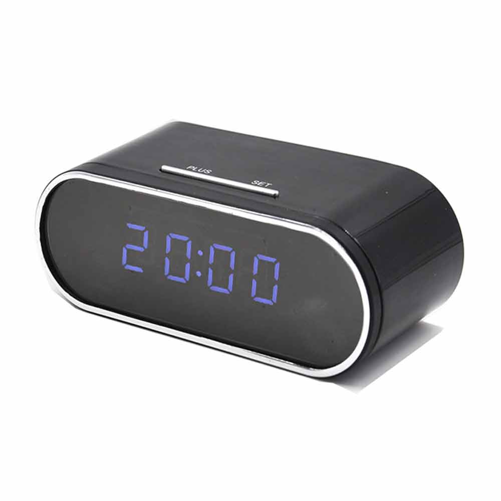 Imagen 1 del producto Cámara reloj de escritorio Digital Perú ACC0664 wi-fi, full HD, visión nocturna, recargable, negro