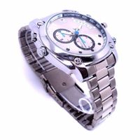 Cámara reloj Digital Perú W2000 full HD, memoria interna 16 GB, tiempo de grabación máx. 1.5 horas, plateado