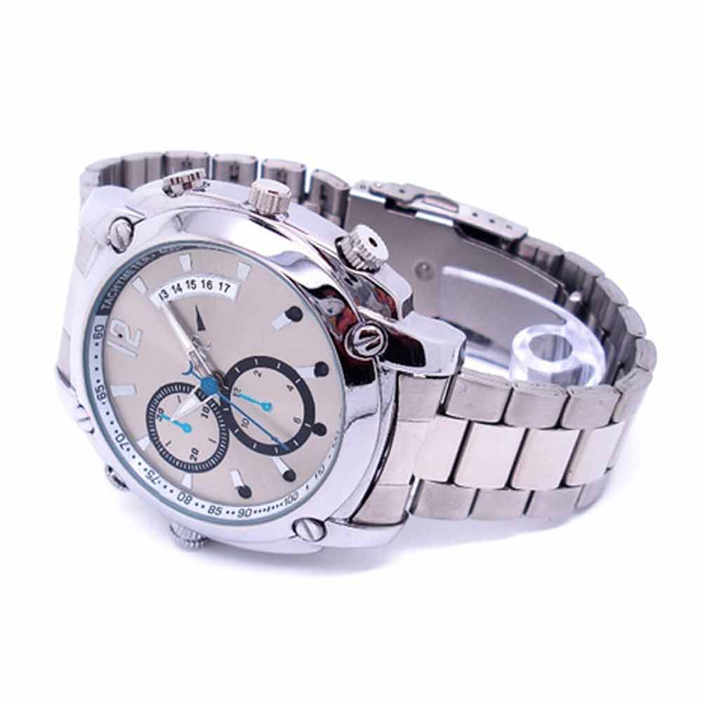 Imagen 2 del producto Cámara reloj Digital Perú W2000 full HD, memoria interna 16 GB, tiempo de grabación máx. 1.5 horas, plateado