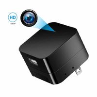 Cámara cargador de pared Digital Perú ACC0663 wi-fi, full HD, visión nocturna,  tiempo de grabación máx. 12 horas, negro