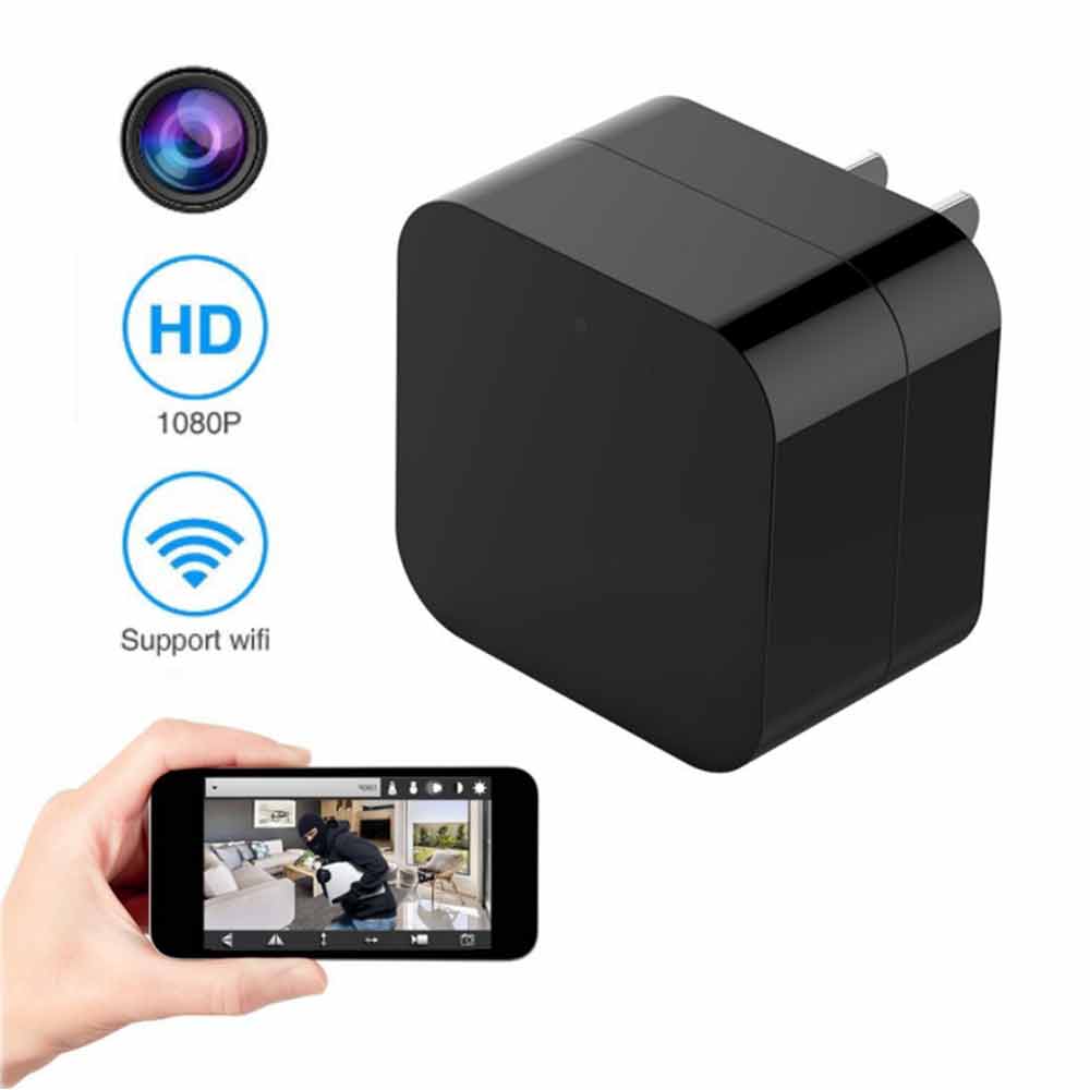 Imagen 2 del producto Cámara cargador de pared Digital Perú ACC0663 wi-fi, full HD, visión nocturna, tiempo de grabación máx. 12 horas, negro