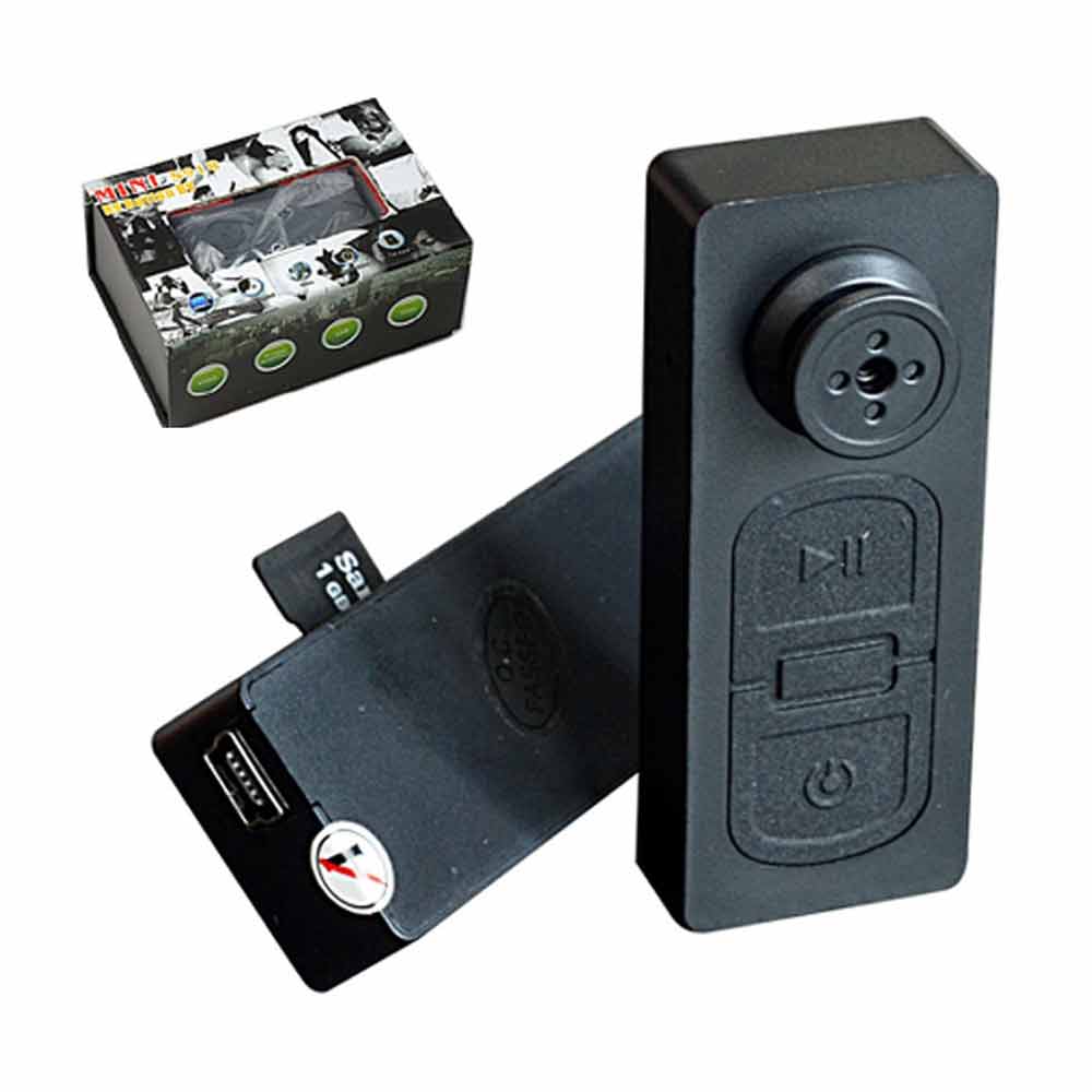 Imagen 2 del producto Cámara botón Digital Perú S918 HD, recargable, tiempo de grabación máx. 1 hora, negro