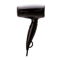 Secadora de cabello Gama Eolic Mini 1600 W, 2 niveles de velocidad, 1 temperatura, negro