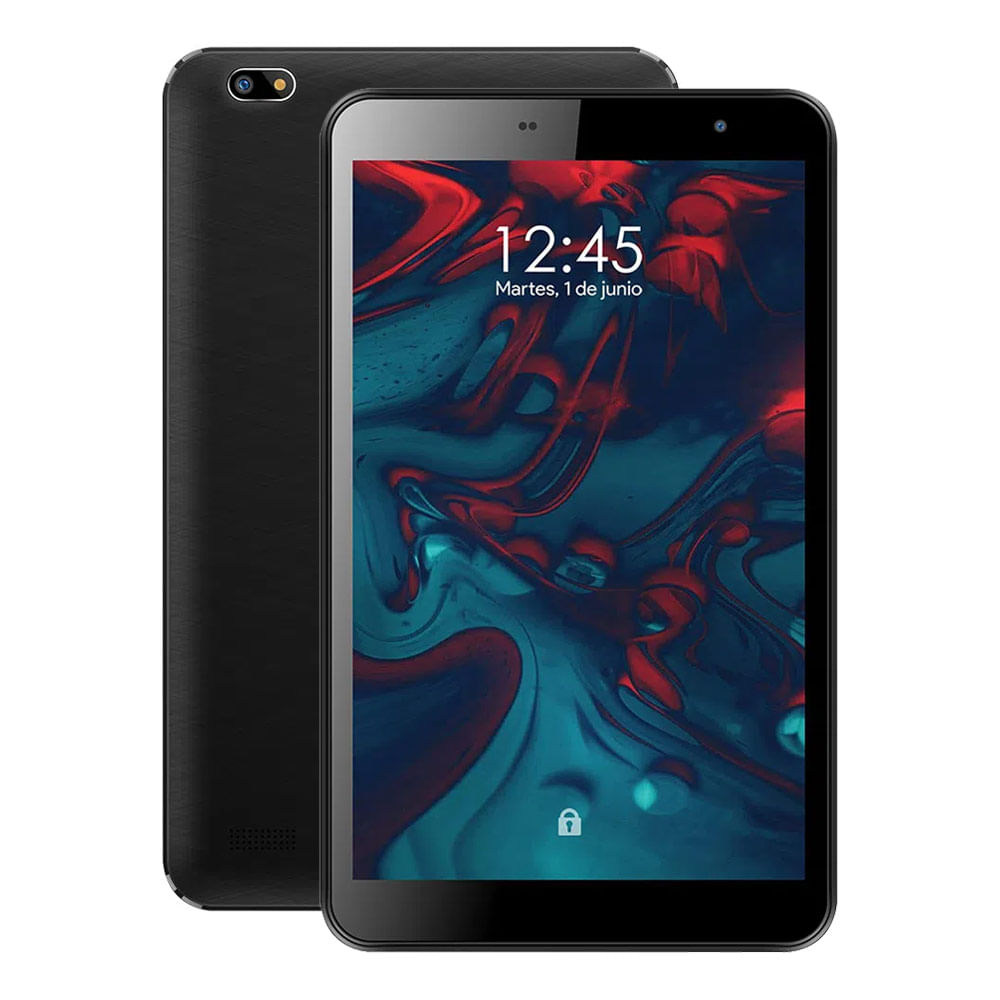 Imagen 1 del producto Tablet MLogix 8"" IPS, ranura para Sim, 32GB, 2GB RAM, cámara principal 5MP y frontal 2MP, Octa-Core, 4000mAh, negro