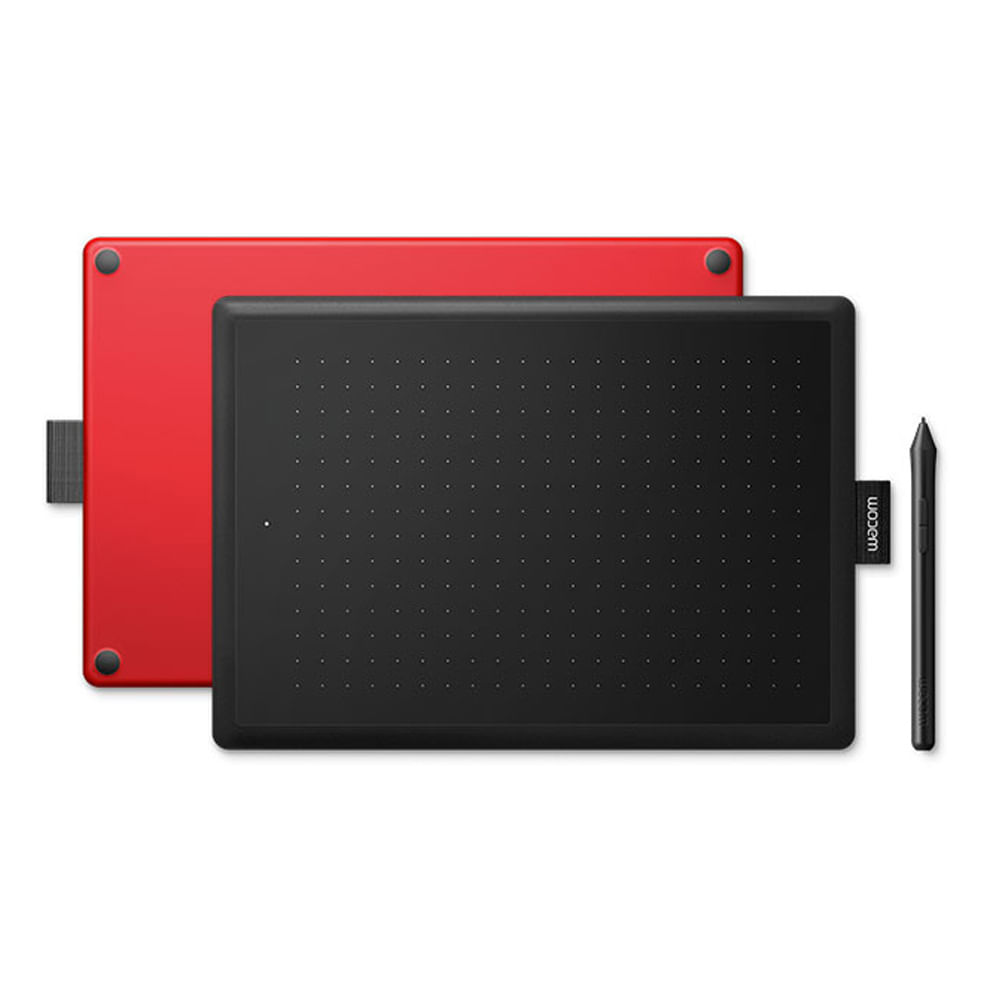 Tableta gráfica Wacom One Medium, lápiz One Pen, área activa 21.6 x 13.5 cm, conexión micro USB, negro