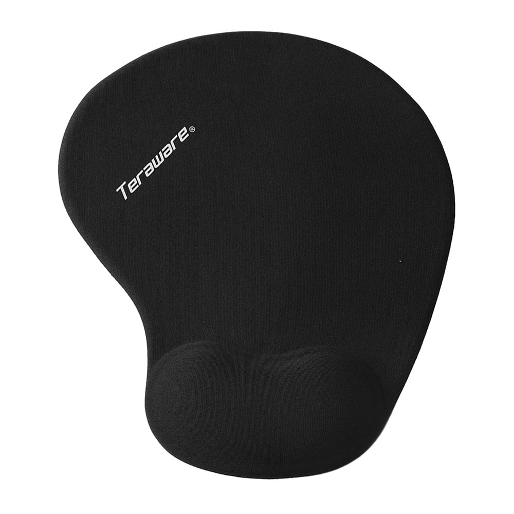 Imagen 1 del producto Mouse pad ergonómico Coolbox Teraware S, medidas 22cm x 19cm, con soporte de muñeca, color negro