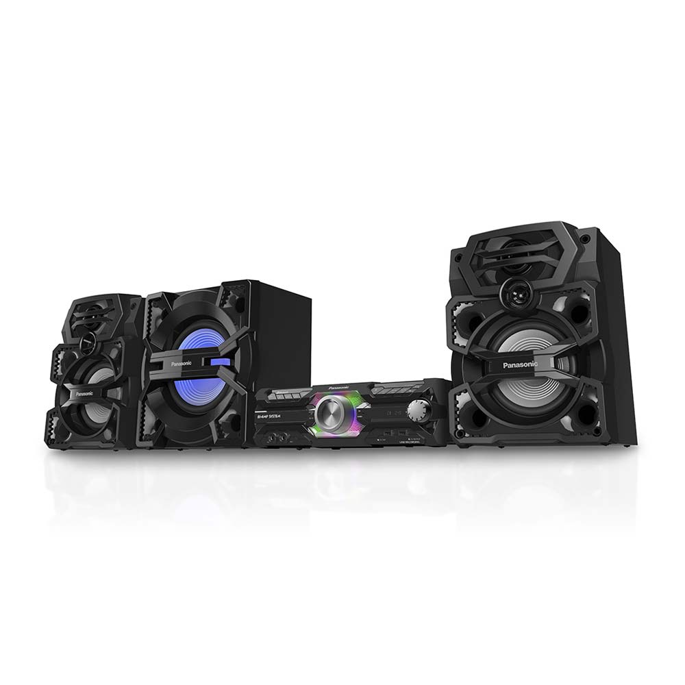 Imagen 2 del producto Minicomponente Panasonic AKX930 2200W RMS, bluetooth, 2 canales, doble puerto USB y aux, lector de CD, negro