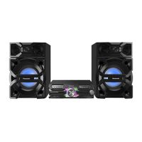 Minicomponente Panasonic MAX 3600 2240W, bluetooth, doble puerto USB y aux, lector de CD, negro
